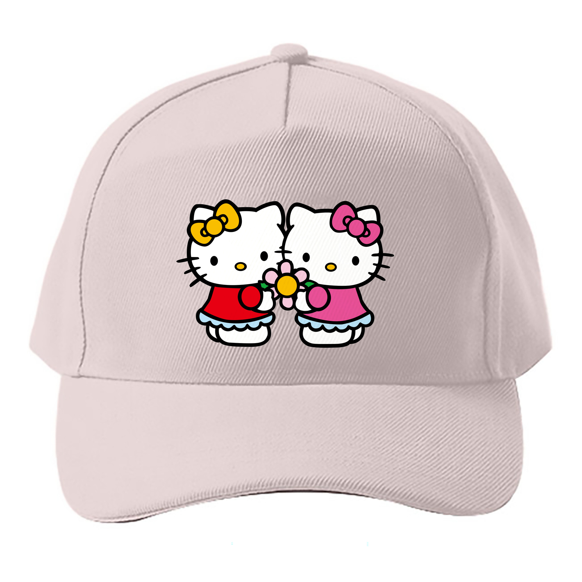 （画像用） Hello Kitty ハローキティ ベースボールキャップ 綿100％ 男女兼用 帽子 スポーツ